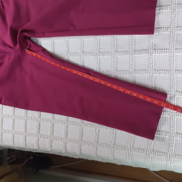 Loft Burgundy Modern Skinny Ankle pant size 10 - Picture 12 of 14